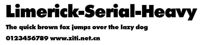 Limerick-Serial-Heavy.ttf字體轉換器圖片
