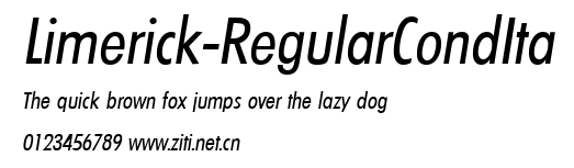 Limerick-RegularCondIta.ttf字體轉換器圖片