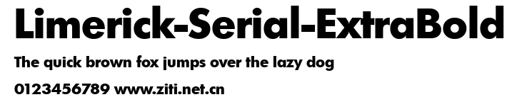 Limerick-Serial-ExtraBold.ttf字體轉換器圖片