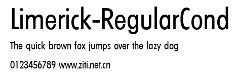 Limerick-RegularCond.ttf字體轉換器圖片