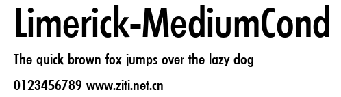 Limerick-MediumCond.ttf字體轉換器圖片