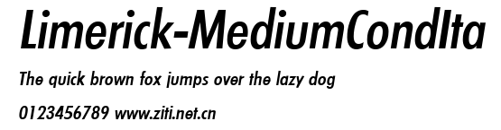 Limerick-MediumCondIta.ttf字體轉換器圖片