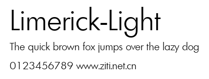 Limerick-Light.ttf字體轉換器圖片