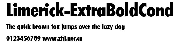Limerick-ExtraBoldCond.ttf字體轉換器圖片
