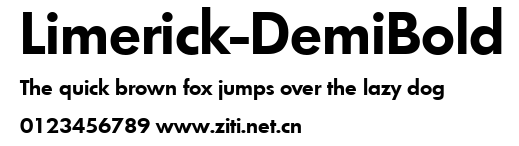 Limerick-DemiBold.ttf字體轉換器圖片