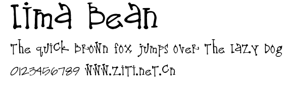 Lima Bean.ttf字體轉換器圖片