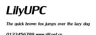 LilyUPC.ttf字體轉換器圖片