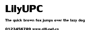 LilyUPC.ttf字體轉換器圖片