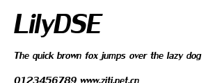LilyDSE.ttf字體轉換器圖片