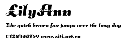 LilyAnn.ttf字體轉換器圖片