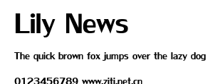 Lily News.ttf字體轉換器圖片