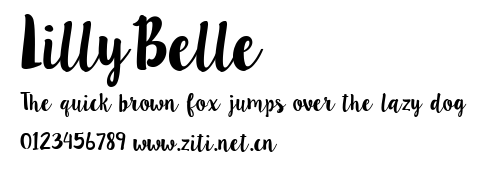 LillyBelle.ttf字體轉換器圖片