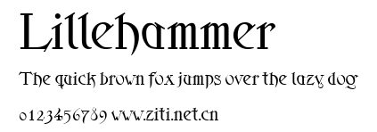 Lillehammer.ttf字體轉換器圖片