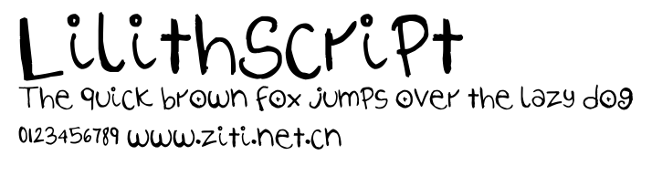 LilithScript.ttf字體轉換器圖片