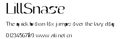 LillSnase.ttf字體轉換器圖片