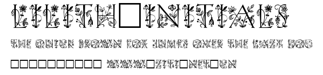 Lilith-Initials.ttf字體轉換器圖片