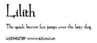 Lilith.ttf字體轉換器圖片