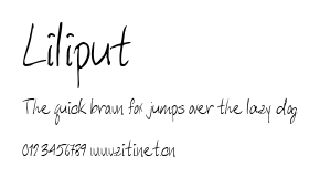 Liliput.ttf字體轉換器圖片