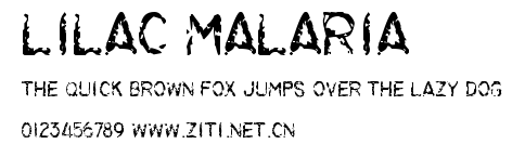 Lilac Malaria.ttf字體轉換器圖片