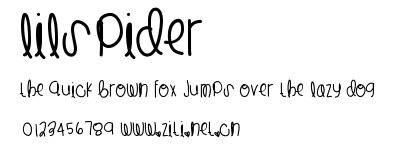 LilSpider.ttf字體轉換器圖片