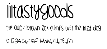LilTastyGoods.ttf字體轉換器圖片