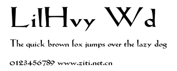 LilHvy Wd.ttf字體轉換器圖片