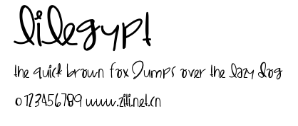 LilEgypt.ttf字體轉換器圖片