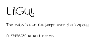 LilGuy.ttf字體轉換器圖片