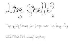 Like Giselle?.ttf字體轉換器圖片