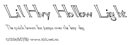 Lil Hvy Hollow Light.ttf字體轉換器圖片