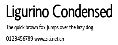 Ligurino Condensed.ttf字體轉換器圖片
