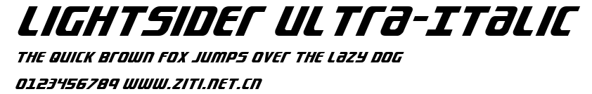 Lightsider Ultra-Italic.ttf字體轉換器圖片