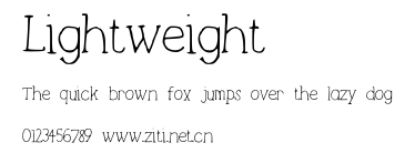 Lightweight.ttf字體轉換器圖片
