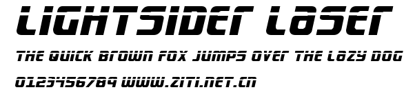 Lightsider Laser.ttf字體轉換器圖片