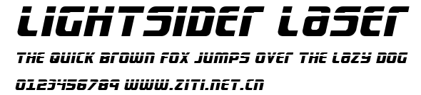Lightsider Laser.ttf字體轉換器圖片