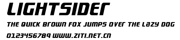 Lightsider.ttf字體轉換器圖片