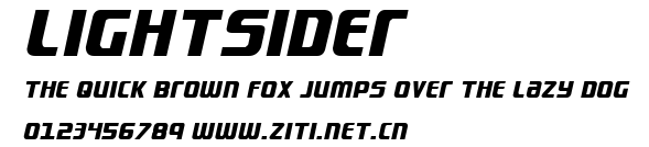 Lightsider.ttf字體轉換器圖片