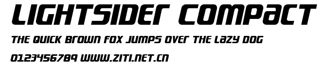Lightsider Compact.ttf字體轉換器圖片
