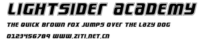 Lightsider Academy.ttf字體轉換器圖片