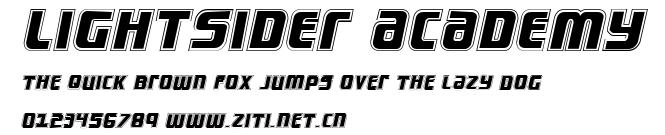 Lightsider Academy.ttf字體轉換器圖片