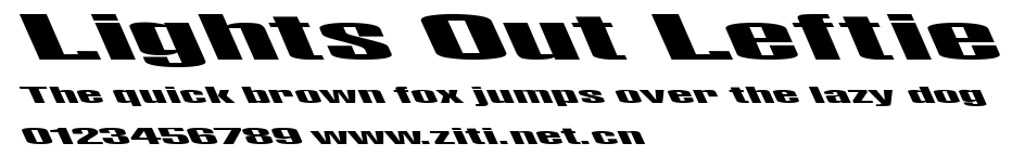 Lights Out Leftie.ttf字體轉換器圖片