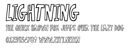 Lightning.ttf字體轉換器圖片
