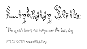 Lightning Strike.ttf字體轉換器圖片