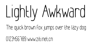 Lightly Awkward.ttf字體轉換器圖片
