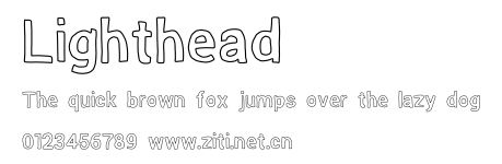 Lighthead.ttf字體轉換器圖片