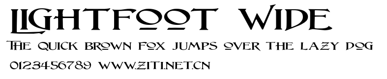 Lightfoot Wide.ttf字體轉換器圖片