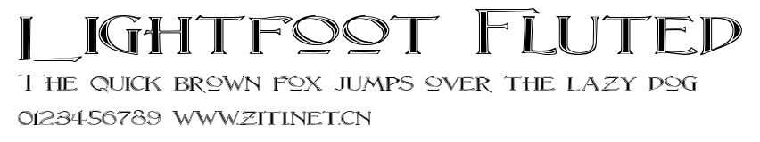 Lightfoot Fluted.ttf字體轉換器圖片