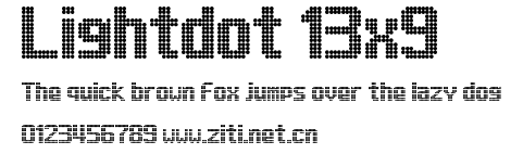 Lightdot 13x9.ttf字體轉換器圖片