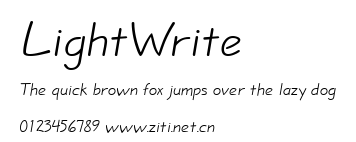 LightWrite.ttf字體轉換器圖片