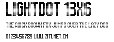 Lightdot 13x6.ttf字體轉換器圖片